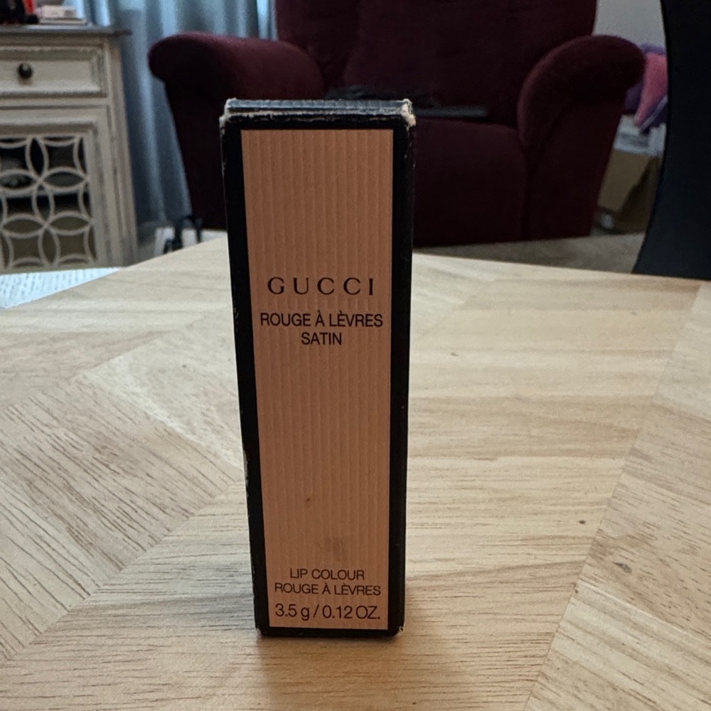 Gucci Satin Lipstick in Eade Scarlet
